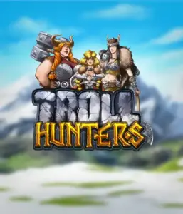 Step into the world of "Troll Hunters," where fierce Viking warriors are poised to take on their foes. The logo features a pair of Vikings, male and female, armed and ready, set against a chilly landscape. They emanate strength and courage, symbolizing the core of the game's adventurous theme.